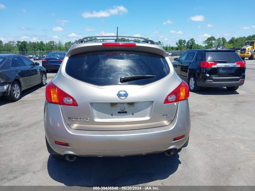 2010 Nissan Murano Sl VIN: JN8AZ1MU3AW006181 Lot: 39435548