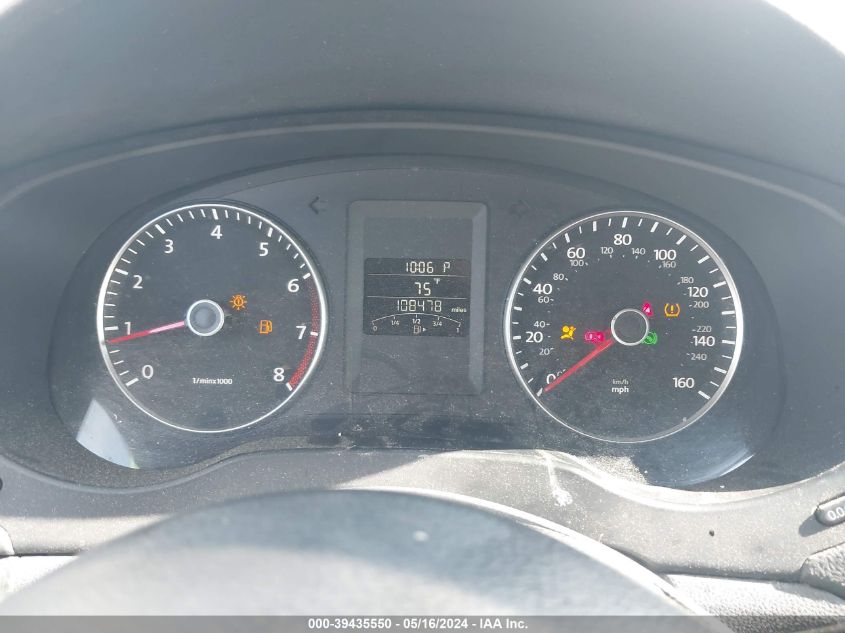 2012 Volkswagen Jetta 2.5L Se VIN: 3VWDP7AJ4CM453520 Lot: 39435550