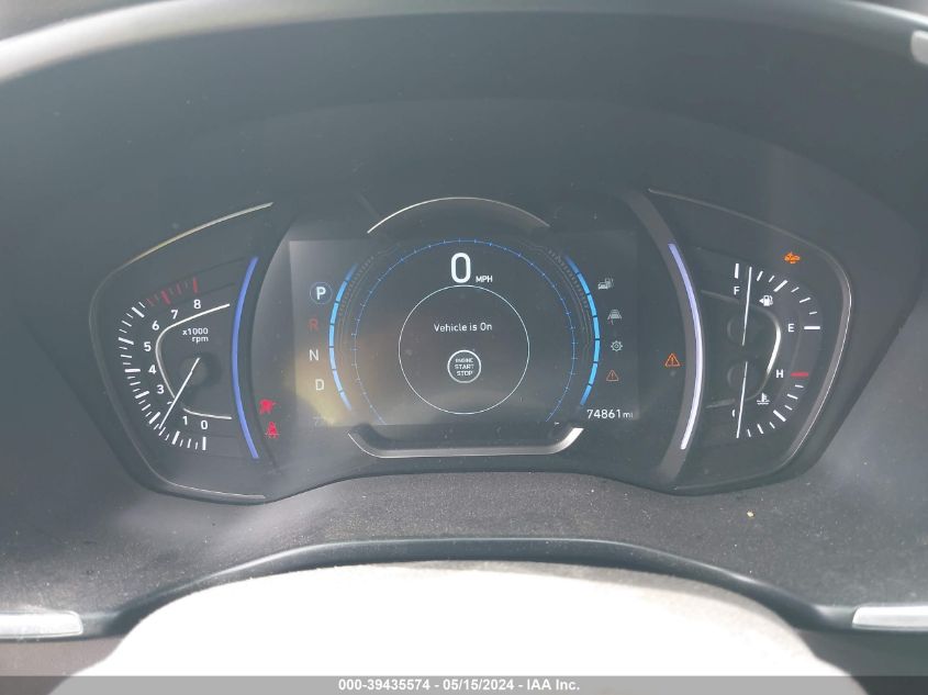 2019 Hyundai Santa Fe Sel VIN: 5NMS3CAD1KH079636 Lot: 39435574