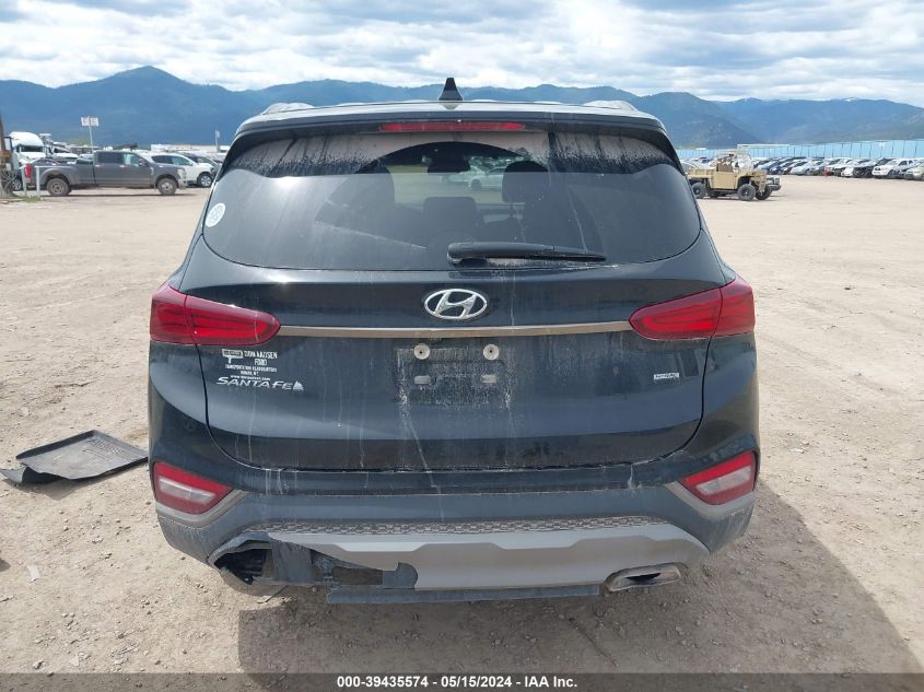 2019 Hyundai Santa Fe Sel VIN: 5NMS3CAD1KH079636 Lot: 39435574