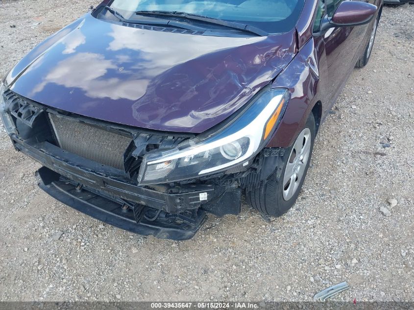 2018 Kia Forte Lx VIN: 3KPFK4A76JE259009 Lot: 39435647