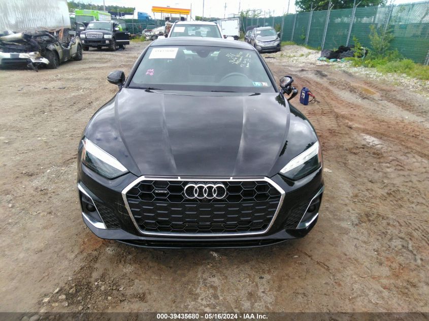 2022 Audi A5 Sportback Premium Plus 45 Tfsi S Line Quattro S Tronic VIN: WAUFACF53NA021077 Lot: 39435680