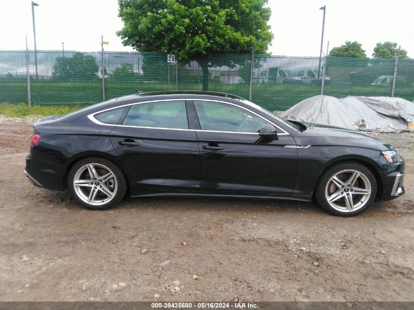 2022 Audi A5 Sportback Premium Plus 45 Tfsi S Line Quattro S Tronic VIN: WAUFACF53NA021077 Lot: 39435680