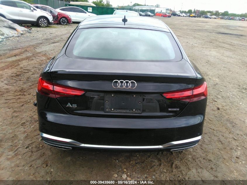 2022 Audi A5 Sportback Premium Plus 45 Tfsi S Line Quattro S Tronic VIN: WAUFACF53NA021077 Lot: 39435680