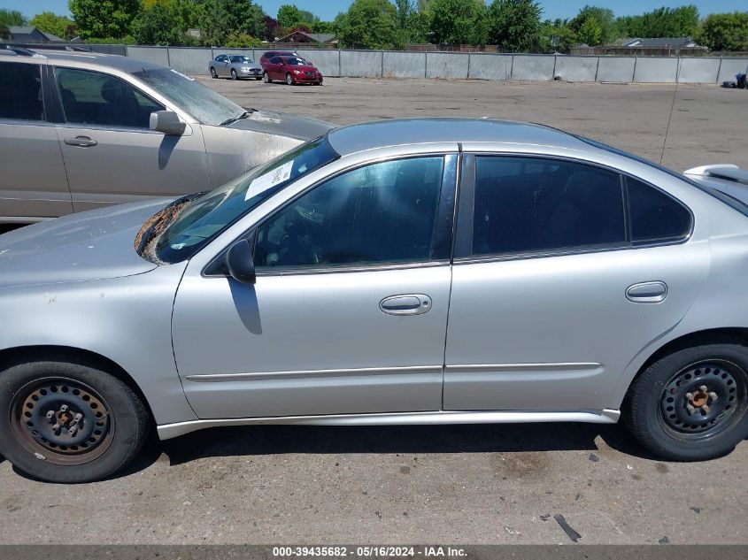 2004 Pontiac Grand Am Se1 VIN: 1G2NF52E44C249856 Lot: 39435682