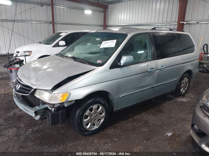 2002 Honda Odyssey Ex VIN: 2HKRL186X2H583194 Lot: 39435704