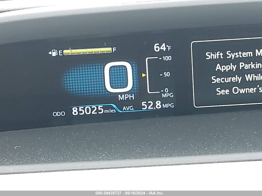 2017 Toyota Prius Three VIN: JTDKARFU7H3534224 Lot: 39435727