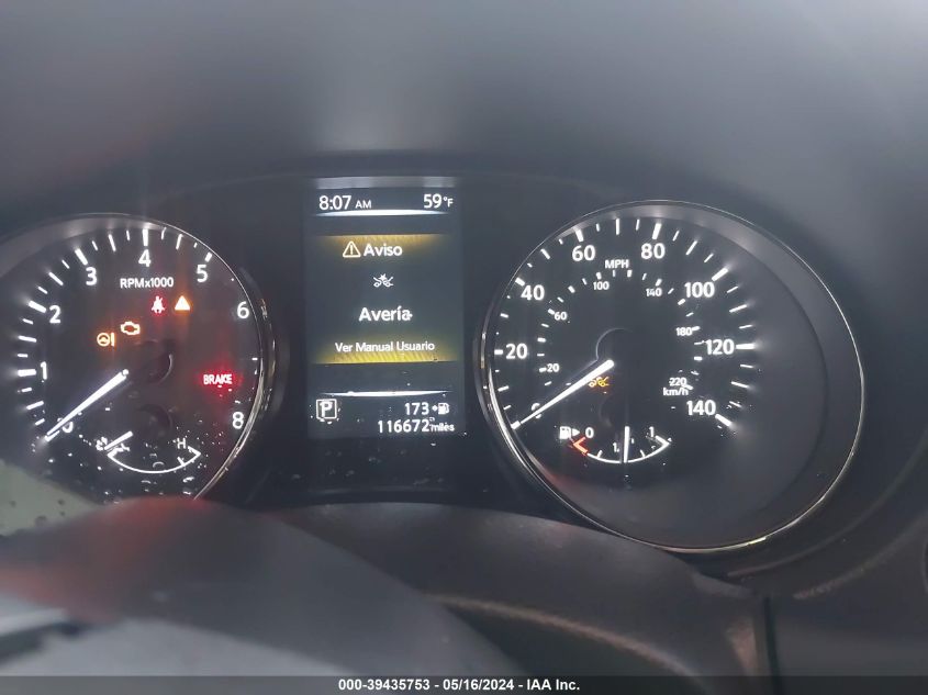 2017 Nissan Rogue S/Sv VIN: KNMAT2MV5HP575338 Lot: 39435753