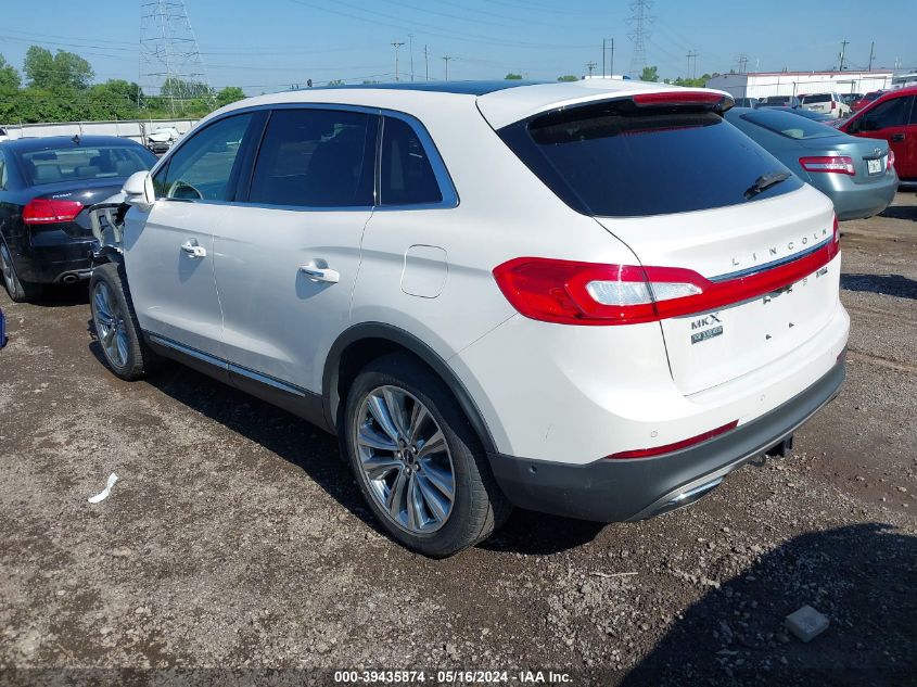 2016 Lincoln Mkx Reserve VIN: 2LMTJ8LP4GBL62679 Lot: 39435874