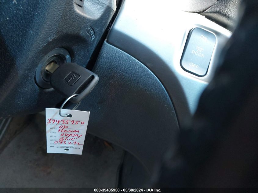 2006 Honda Odyssey Ex-L VIN: 5FNRL38666B043292 Lot: 39435950