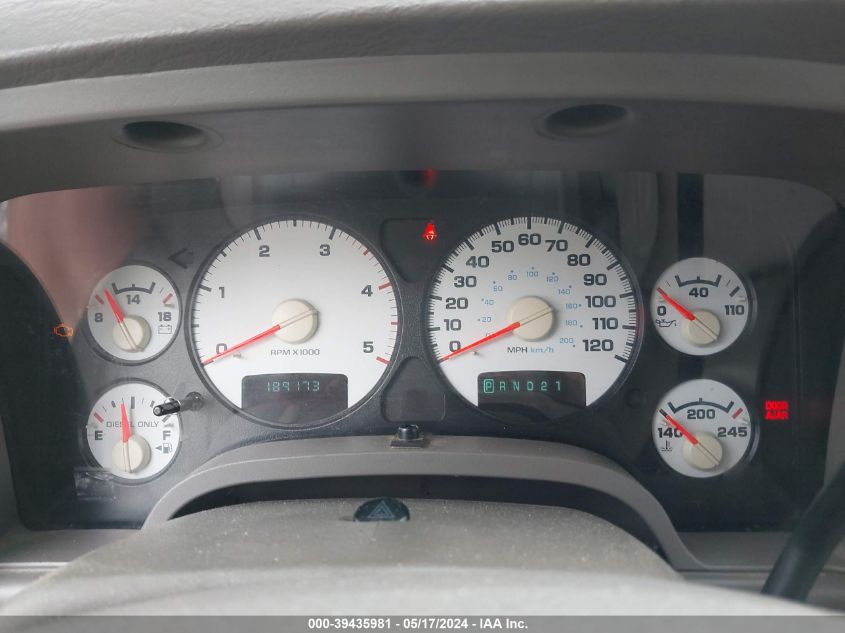 2004 Dodge Ram 2500 Slt/Laramie VIN: 3D7KA28C14G206550 Lot: 39435981