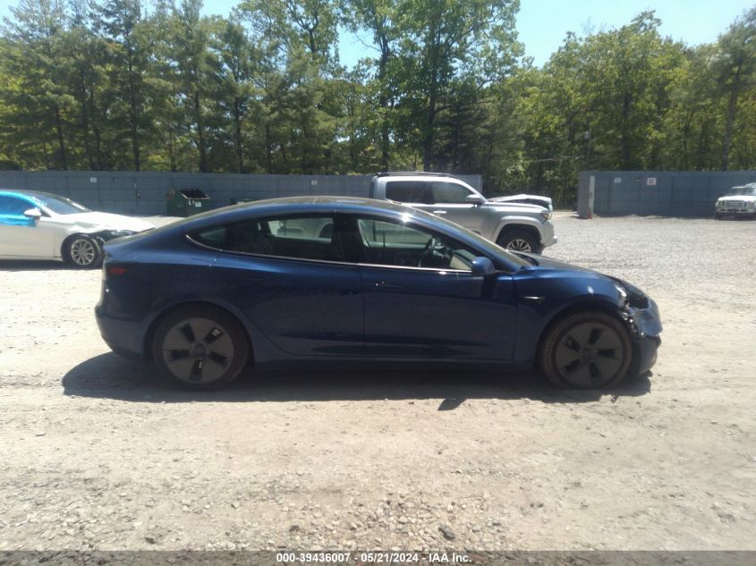 2022 Tesla Model 3 Long Range Dual Motor All-Wheel Drive VIN: 5YJ3E1EB7NF207766 Lot: 39436007