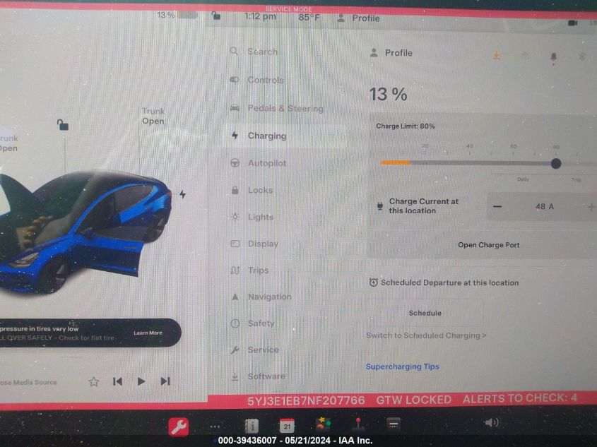 2022 Tesla Model 3 Long Range Dual Motor All-Wheel Drive VIN: 5YJ3E1EB7NF207766 Lot: 39436007