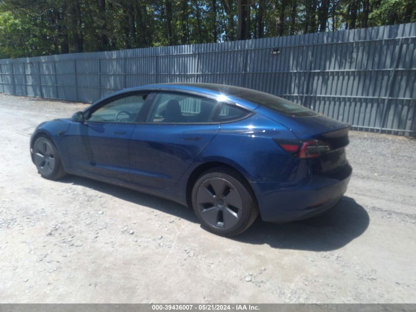 2022 Tesla Model 3 Long Range Dual Motor All-Wheel Drive VIN: 5YJ3E1EB7NF207766 Lot: 39436007