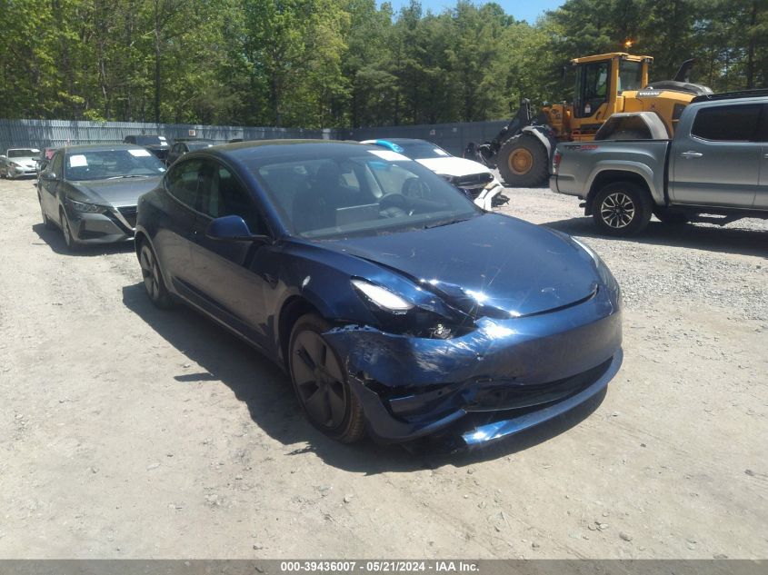 2022 Tesla Model 3 Long Range Dual Motor All-Wheel Drive VIN: 5YJ3E1EB7NF207766 Lot: 39436007