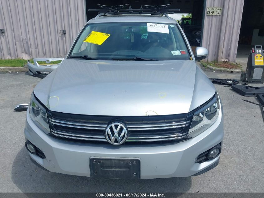 2012 Volkswagen Tiguan Se VIN: WVGBV7AXXCW542864 Lot: 39436021