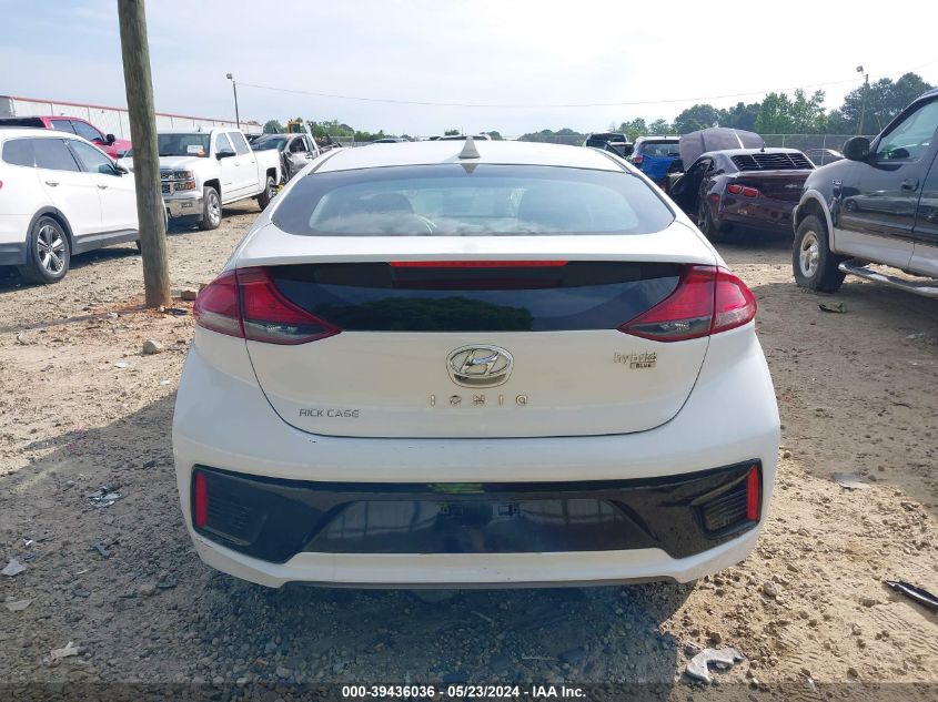 2019 Hyundai Ioniq Blue VIN: KMHC65LC6KU168618 Lot: 39436036