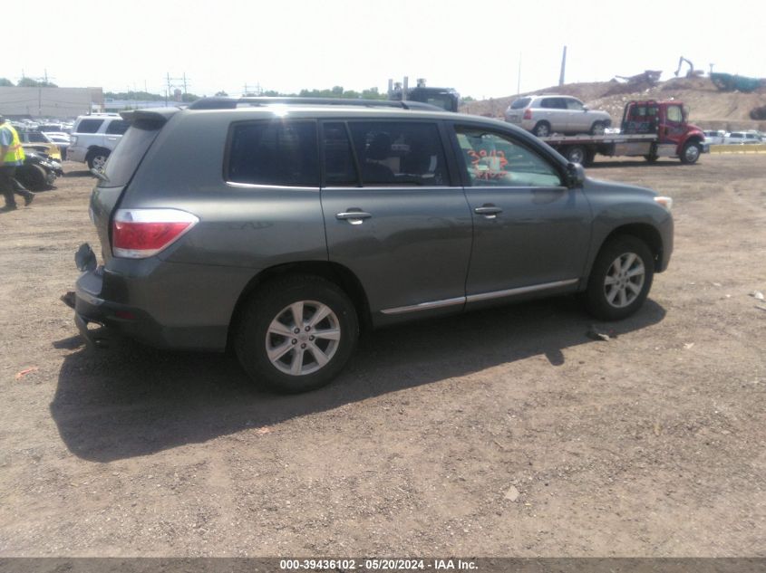 2013 Toyota Highlander Base Plus V6 VIN: 5TDBK3EH1DS210807 Lot: 39436102