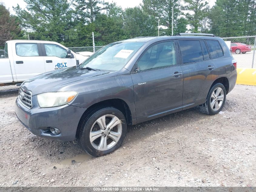 2008 Toyota Highlander Sport VIN: JTEES43A382040662 Lot: 39436108