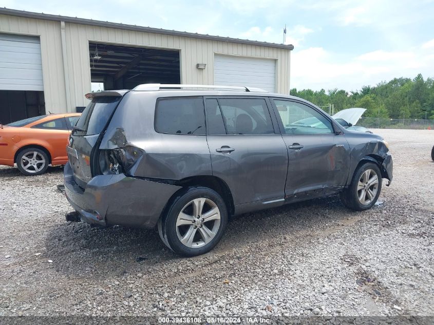 2008 Toyota Highlander Sport VIN: JTEES43A382040662 Lot: 39436108