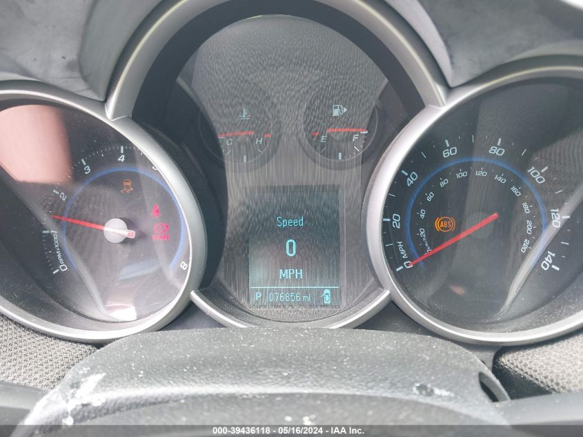 2012 Chevrolet Cruze 1Lt VIN: 1G1PF5SC7C7326402 Lot: 39436118