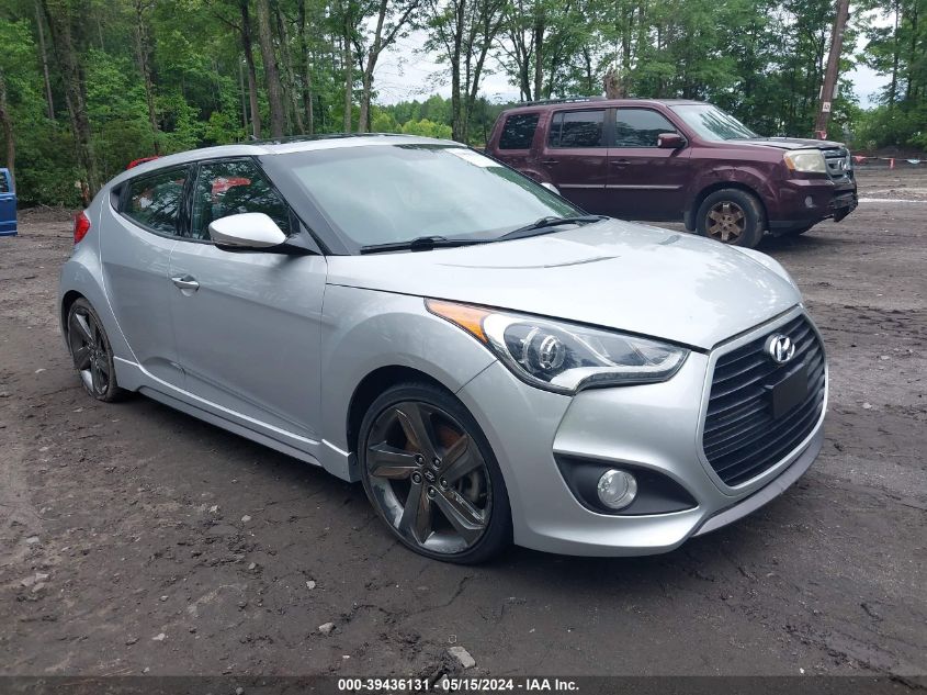 2015 Hyundai Veloster Turbo VIN: KMHTC6AE3FU231392 Lot: 39436131