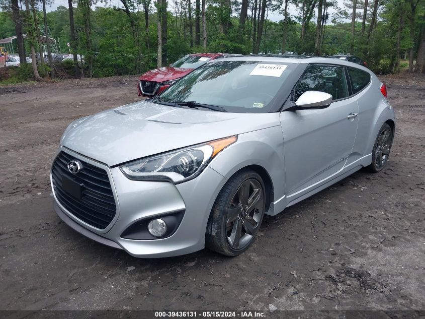 2015 Hyundai Veloster Turbo VIN: KMHTC6AE3FU231392 Lot: 39436131