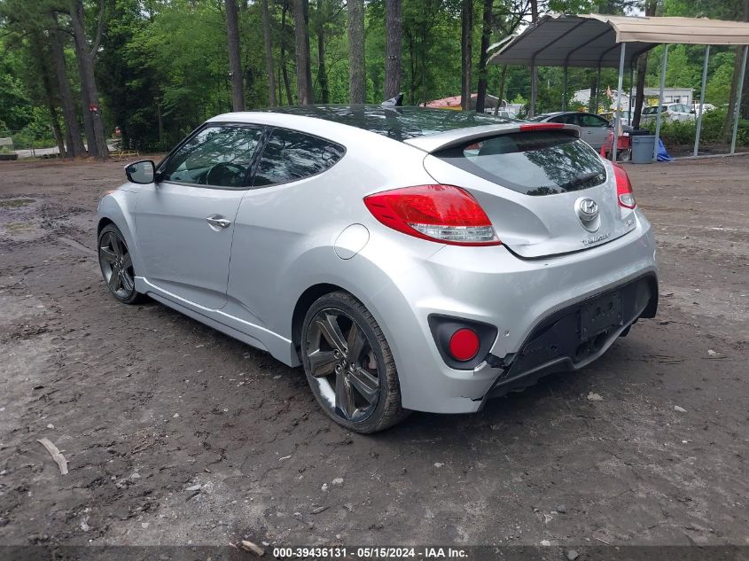 2015 Hyundai Veloster Turbo VIN: KMHTC6AE3FU231392 Lot: 39436131