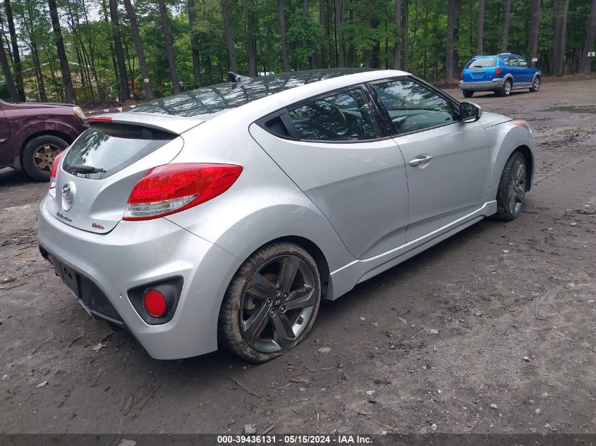 2015 Hyundai Veloster Turbo VIN: KMHTC6AE3FU231392 Lot: 39436131