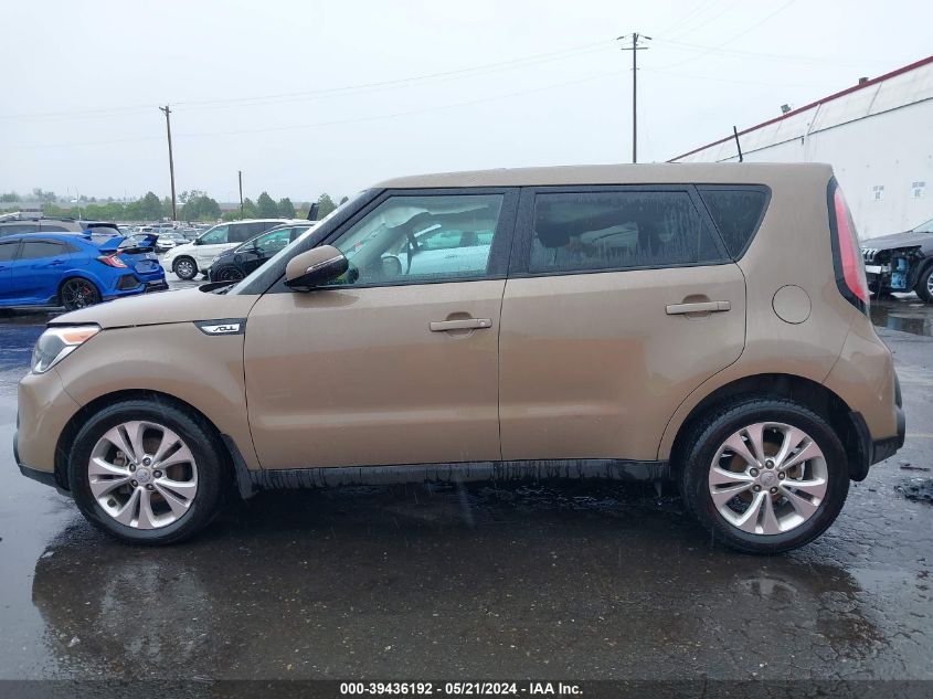 2014 Kia Soul + VIN: KNDJP3A54E7080624 Lot: 39436192