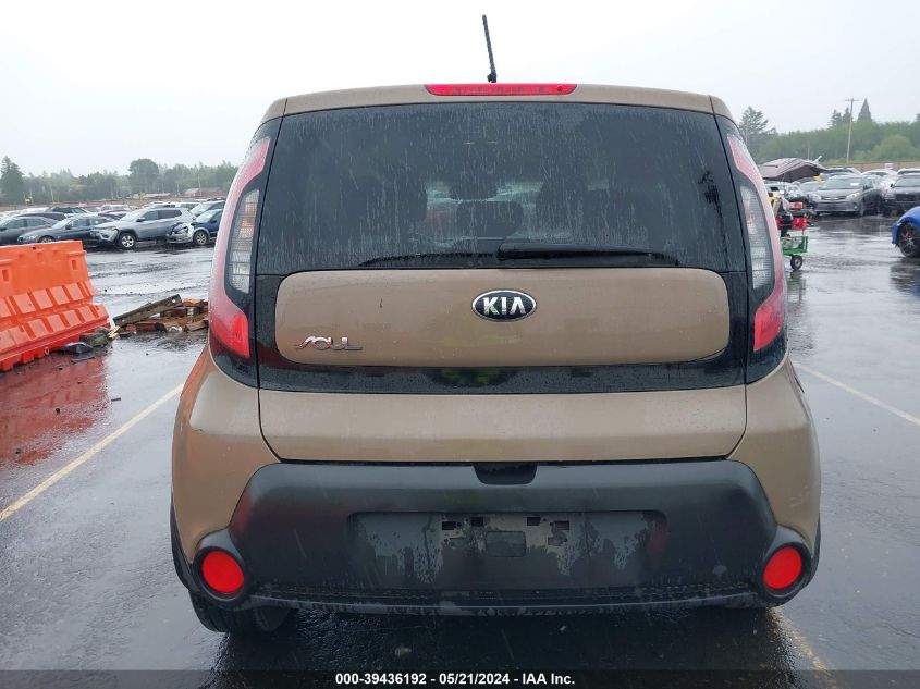 2014 Kia Soul + VIN: KNDJP3A54E7080624 Lot: 39436192