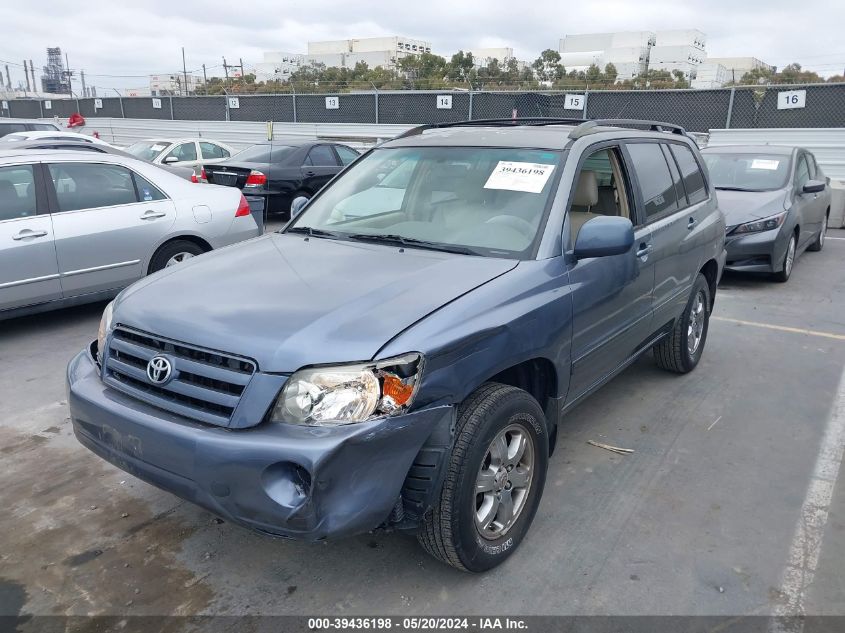 2004 Toyota Highlander V6 VIN: JTEGP21A540020369 Lot: 39436198