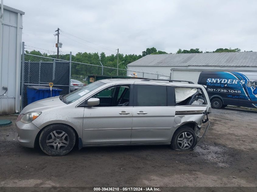 2007 Honda Odyssey Ex-L VIN: 5FNRL38707B410312 Lot: 40386704