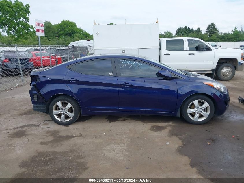 2013 Hyundai Elantra Gls VIN: 5NPDH4AE6DH416512 Lot: 39436211