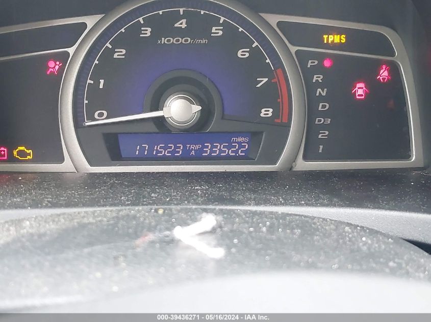 2009 Honda Civic Lx-S VIN: 2HGFA16639H502567 Lot: 39436271