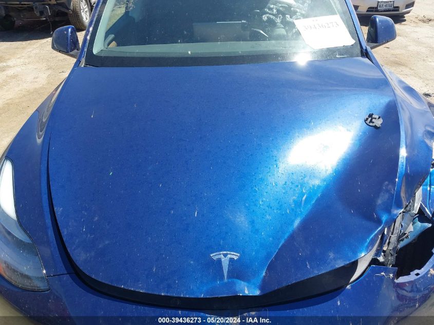 2022 Tesla Model Y Performance Dual Motor All-Wheel Drive VIN: 7SAYGDEF3NF538769 Lot: 39436273