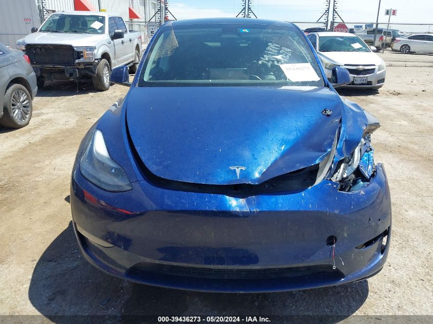 2022 Tesla Model Y Performance Dual Motor All-Wheel Drive VIN: 7SAYGDEF3NF538769 Lot: 39436273