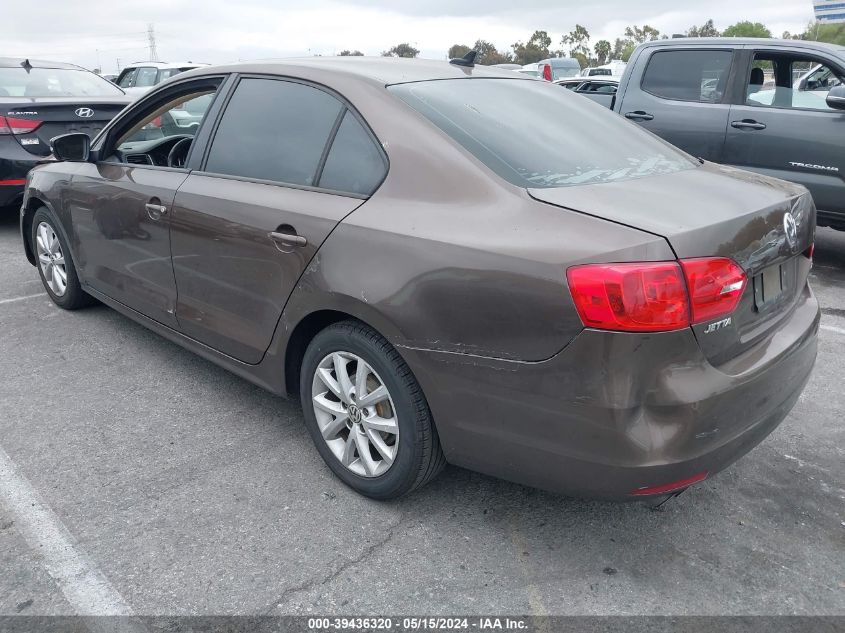 2012 Volkswagen Jetta 2.5L Se VIN: 3VWDP7AJ3CM338701 Lot: 39436320