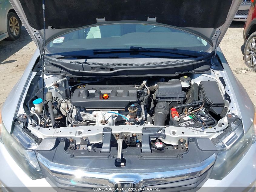 2012 Honda Civic Ex VIN: 19XFB2F8XCE330074 Lot: 39436354