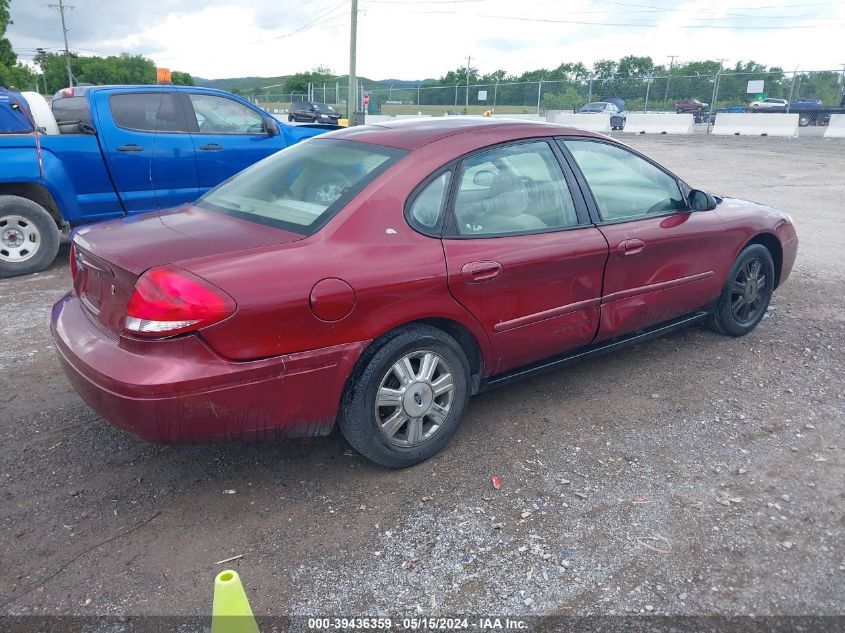 2007 Ford Taurus Sel VIN: 1FAHP56U47A105558 Lot: 39436359