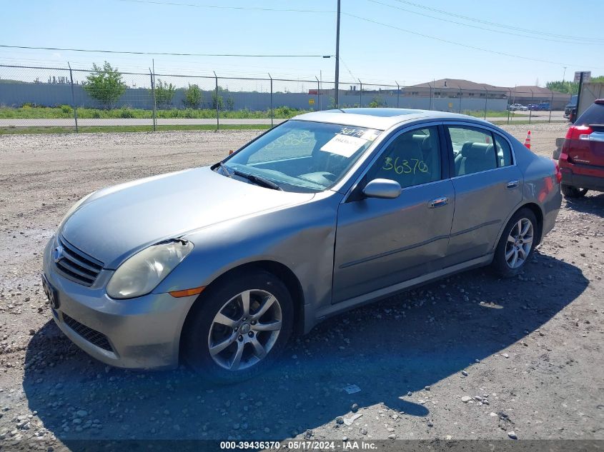 2006 Infiniti G35X VIN: JNKCV51F46M605315 Lot: 39436370