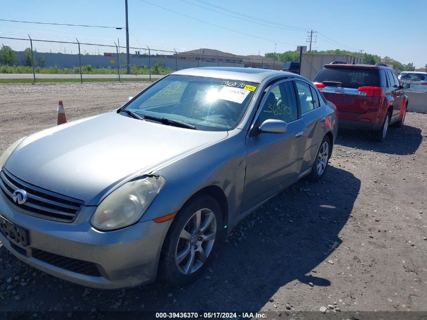 2006 Infiniti G35X VIN: JNKCV51F46M605315 Lot: 39436370