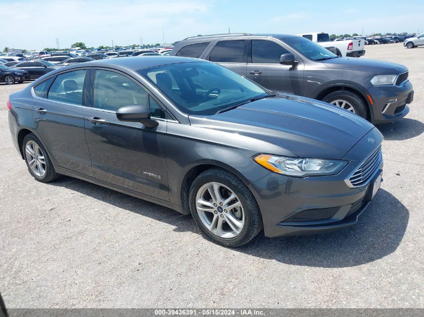 2018 Ford Fusion S Hybrid VIN: 3FA6P0UU0JR278990 Lot: 39436391