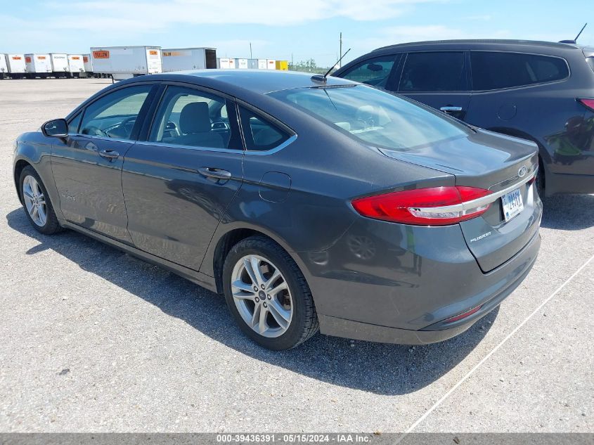 2018 Ford Fusion S Hybrid VIN: 3FA6P0UU0JR278990 Lot: 39436391