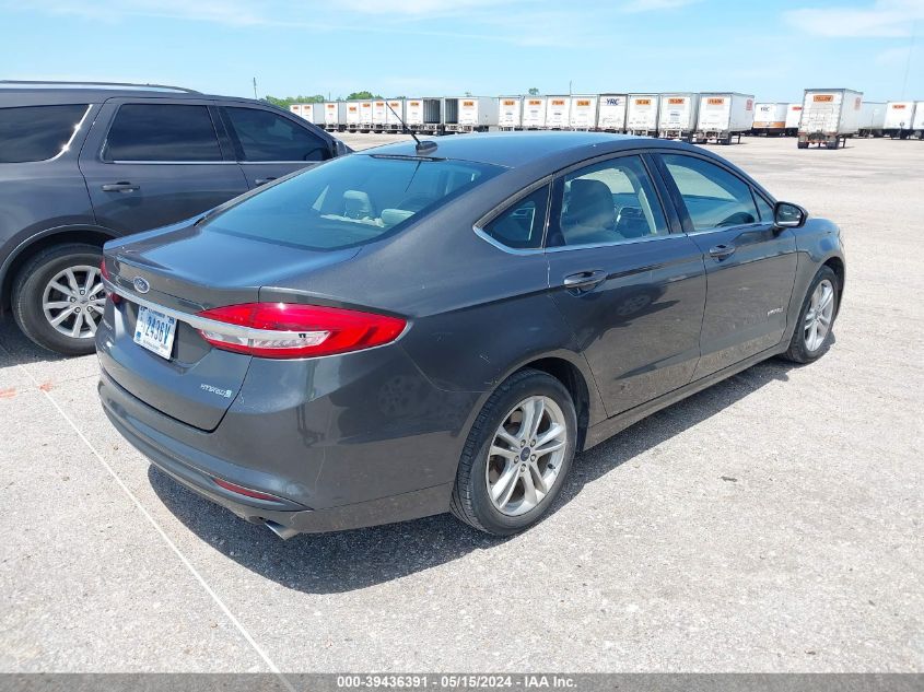 2018 Ford Fusion S Hybrid VIN: 3FA6P0UU0JR278990 Lot: 39436391