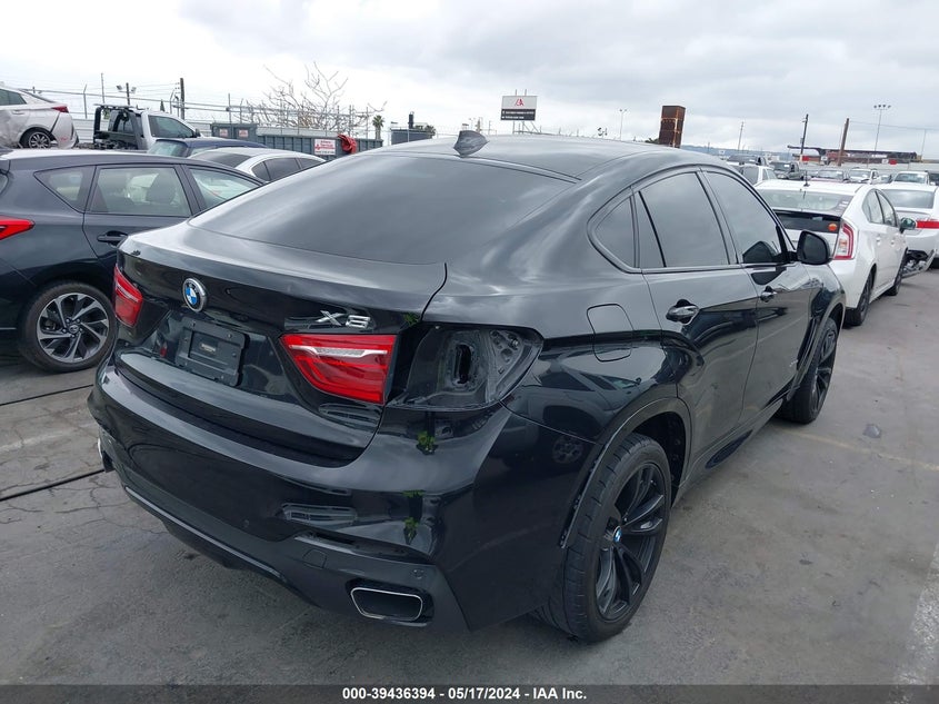 2017 BMW X6 xDrive35I VIN: 5UXKU2C59H0N85123 Lot: 39436394