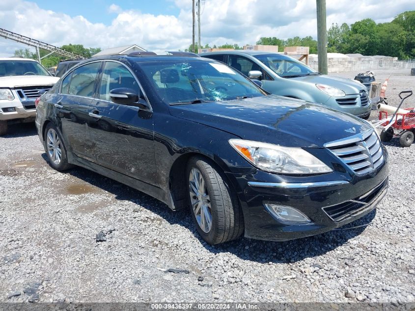 2013 Hyundai Genesis 3.8 VIN: KMHGC4DD7DU227349 Lot: 39436397