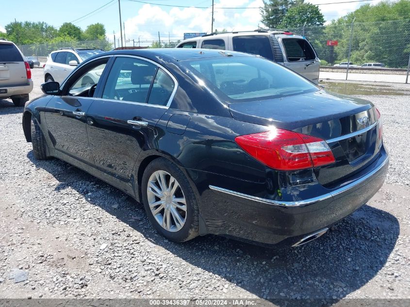 2013 Hyundai Genesis 3.8 VIN: KMHGC4DD7DU227349 Lot: 39436397