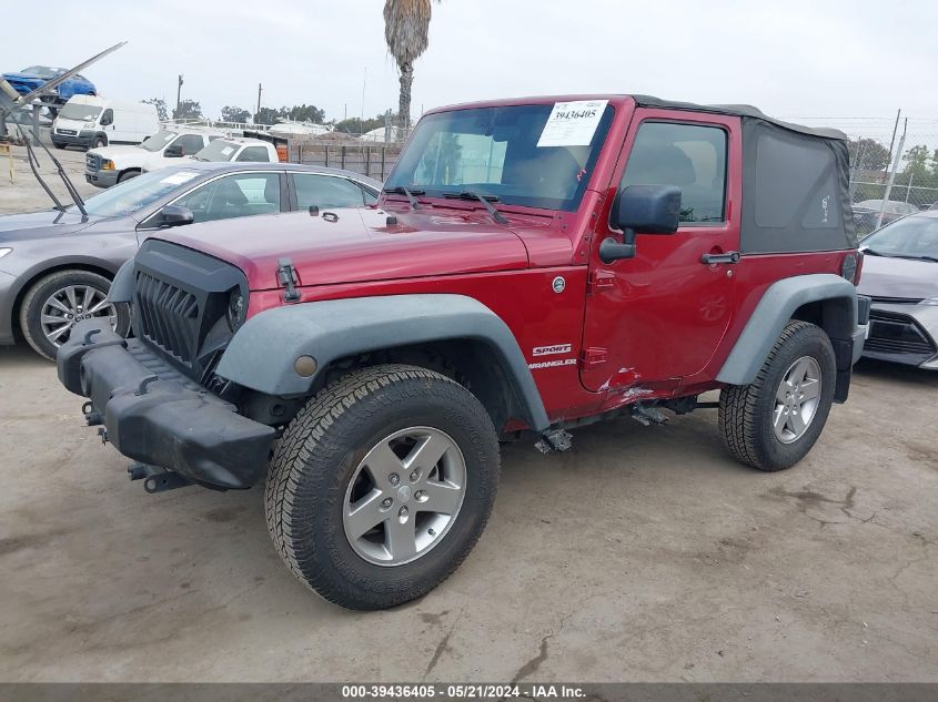 2012 Jeep Wrangler Sport VIN: 1C4AJWAG9CL171235 Lot: 39436405