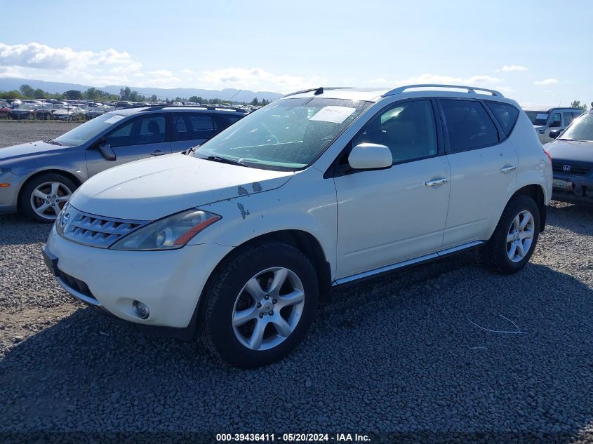 2006 Nissan Murano Se VIN: JN8AZ08W96W540430 Lot: 39436411